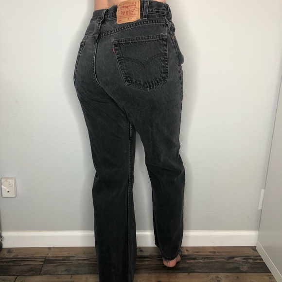 Levi's Denim - Levi’s 505 Vintage High Waisted Mom Jeans Black